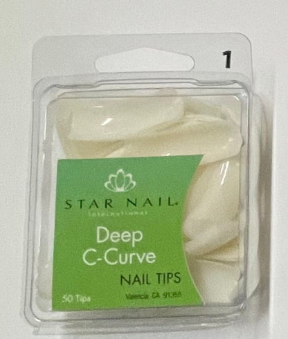 Nail Tips Star Nail Deep C Curve Nail Tips 50 pk Nail Tips