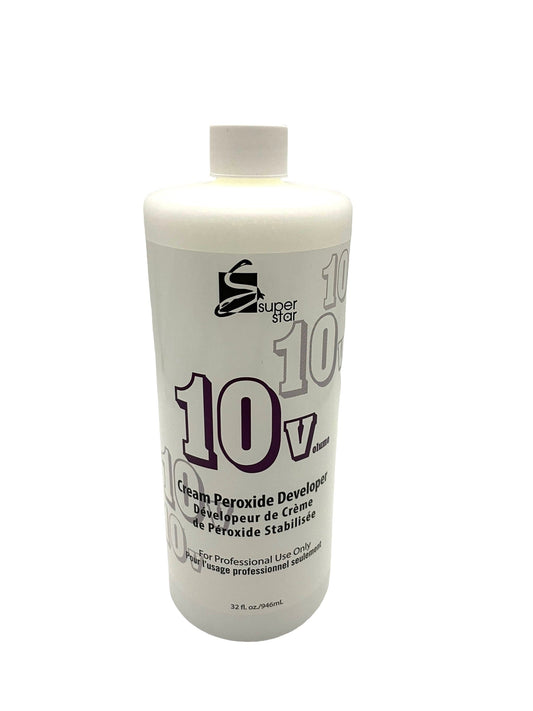 10 Volume Cream Peroxide Super Star Color Developer 32 oz Hair Color