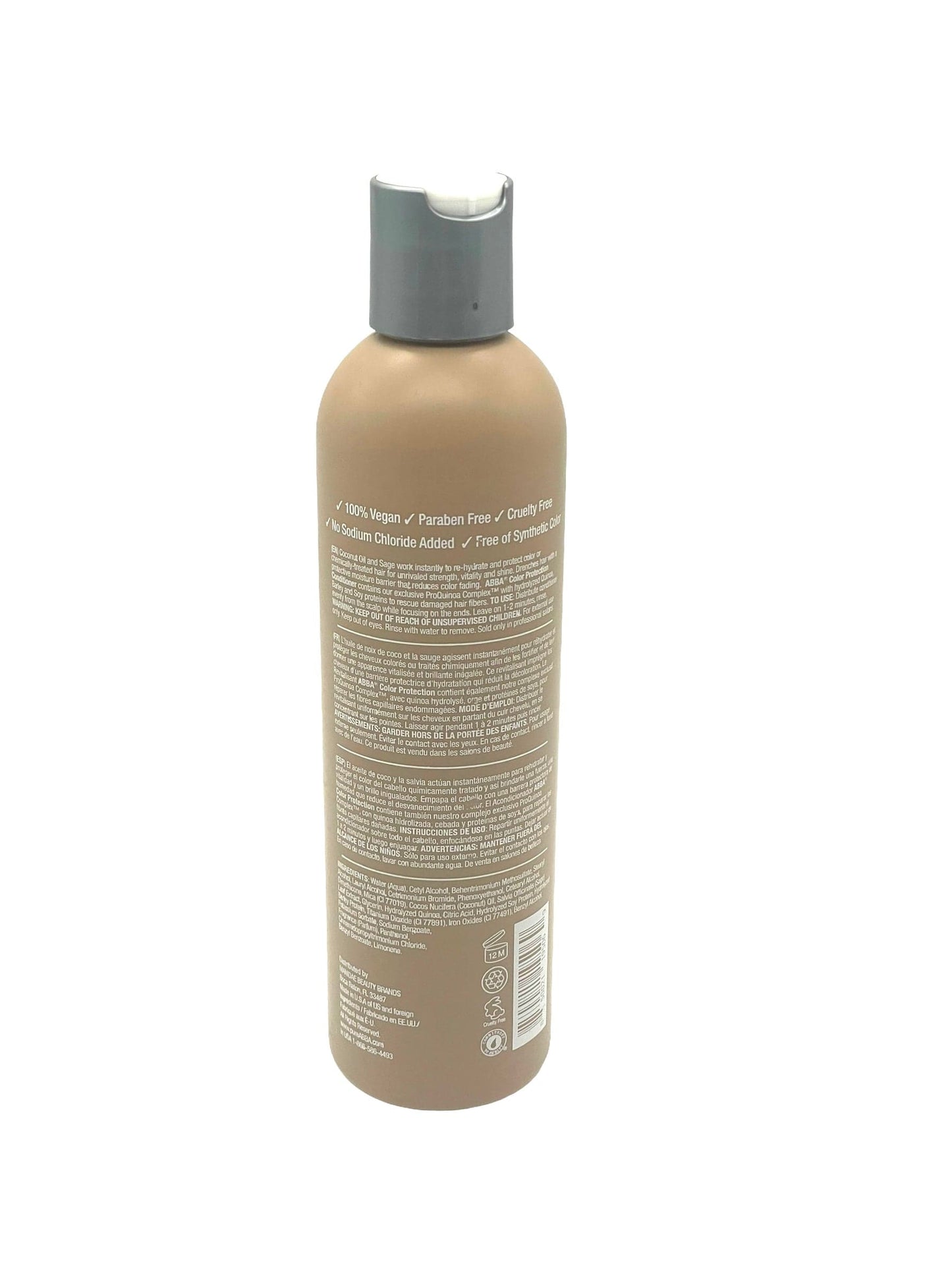 Abba Color Protection Conditioner 100% Vegan & Gluten Free 8oz Conditioners