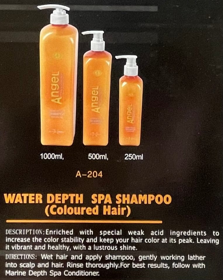 Angel Professional Marine Depth Color Hair Shampoo 2 Sizes Shampoo