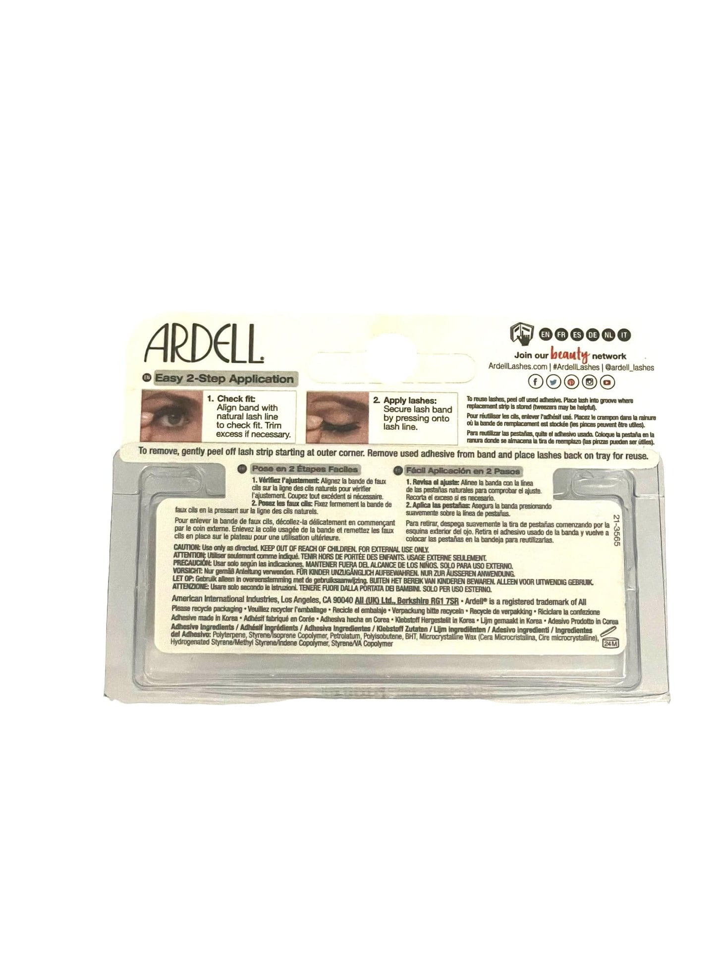 Ardell Self Adhesive Lashes #101S Black False Eyelashes