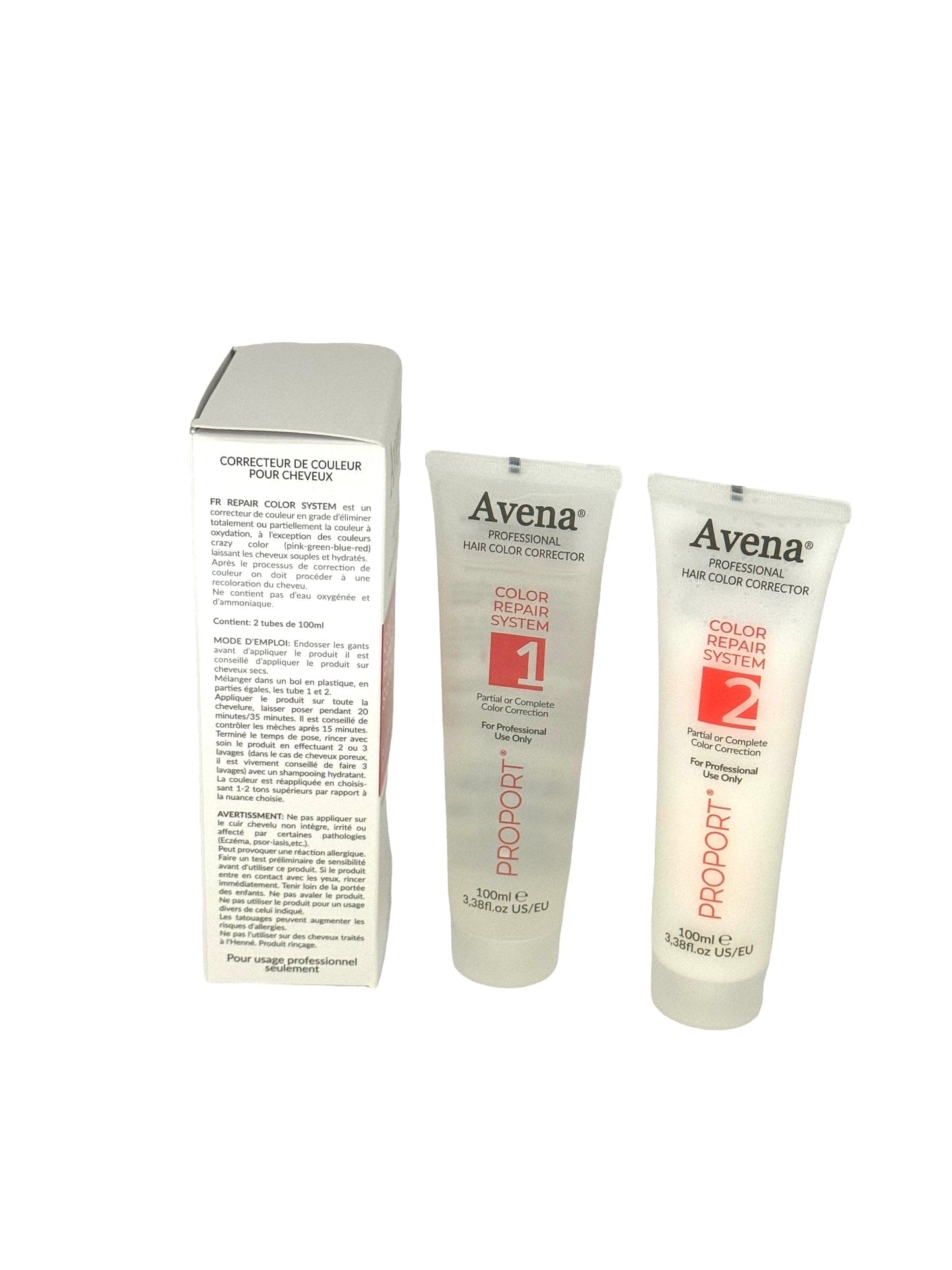 Avena Hair Color Corrector Professional Color Repair System 2 x100ml Each Hair Color Removers