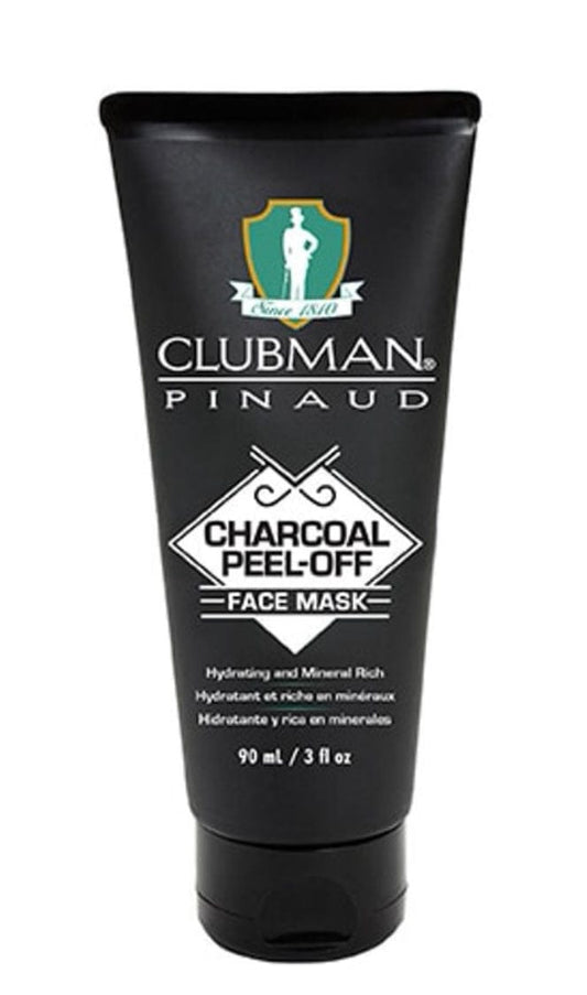 Charcoal Peel-Off Clubman Piaud Face Mask 3 oz. Men Black Face Mask
