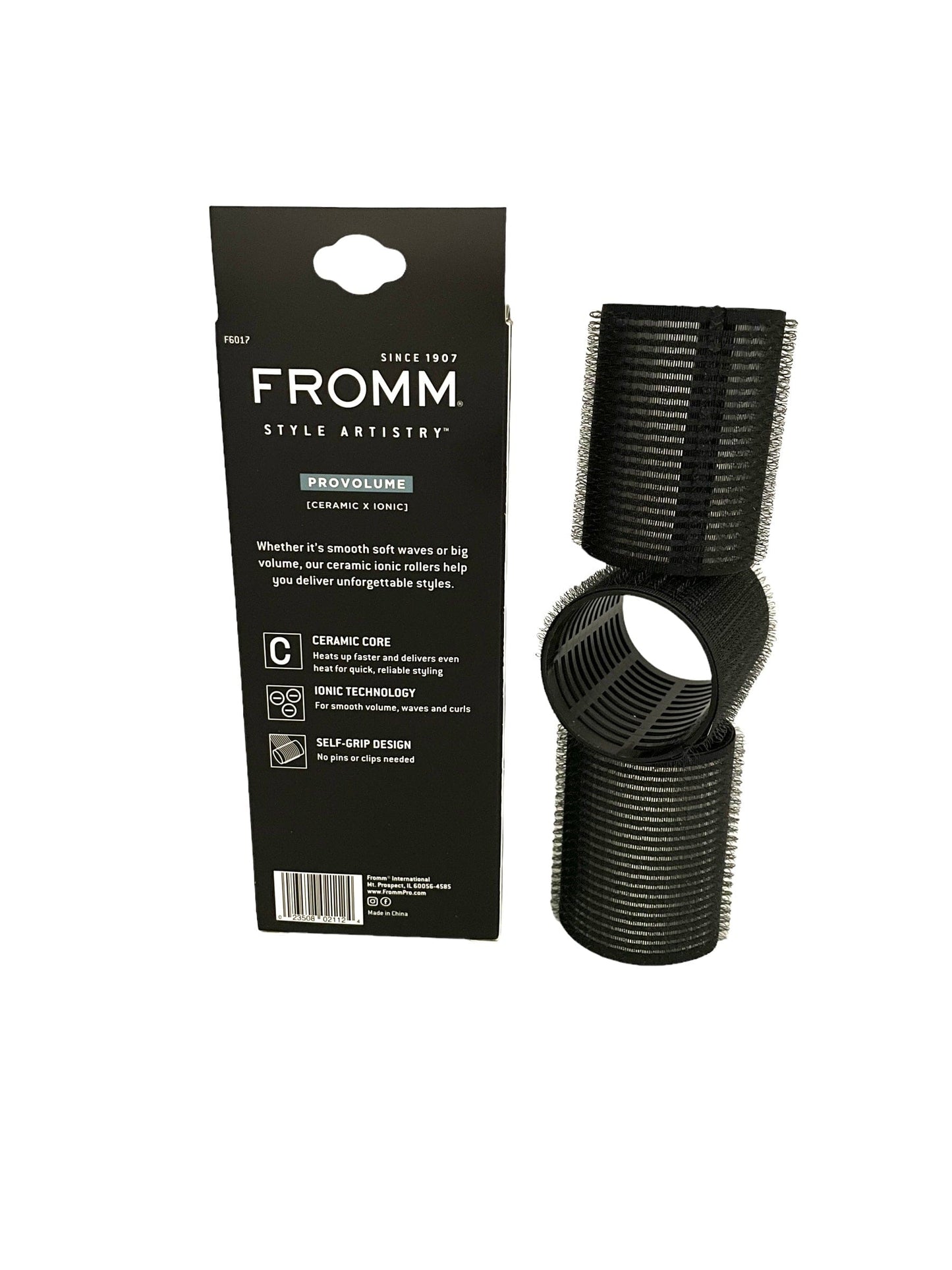 Fromm Pro Volume Ceramic Ionic Hair Rollers Self Grip 3 Sizes Hair Rollers