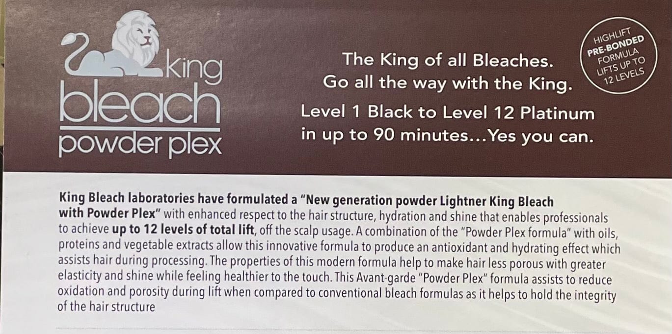Hair Bleach King Bleach Blue Powder With Plex 12 Level Lift 2 lb Bleach