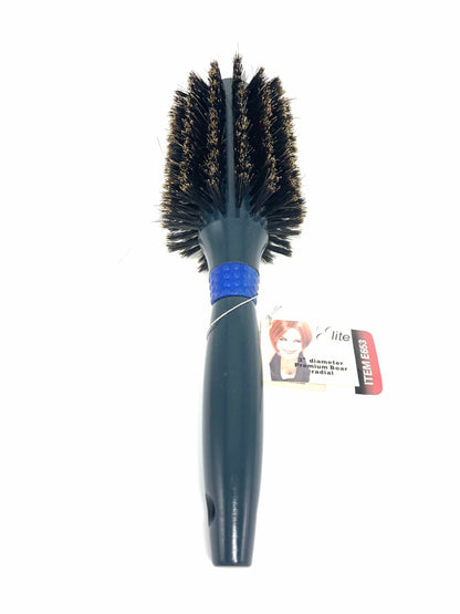 Hair Brush Round 3” Premium Boar Radial Elite # E653 Round Brush