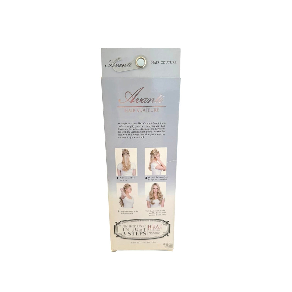 Hair Couture Avanti One Piece Clip In Romance Wave 20" Synthetic Hair Clip in Extension
