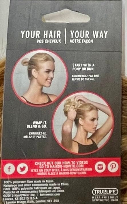 Hair Wrap Style A Do & Mini Do (Duo Pack)  Butter Toast #R1416T Ponytail Holders