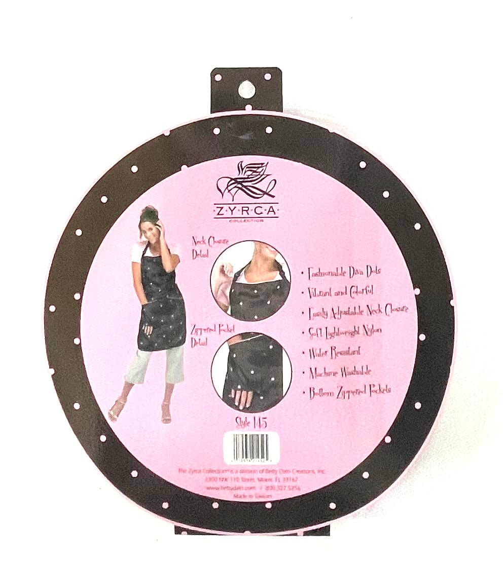 Hairdresser Styling Apron Brown & Pink Dots