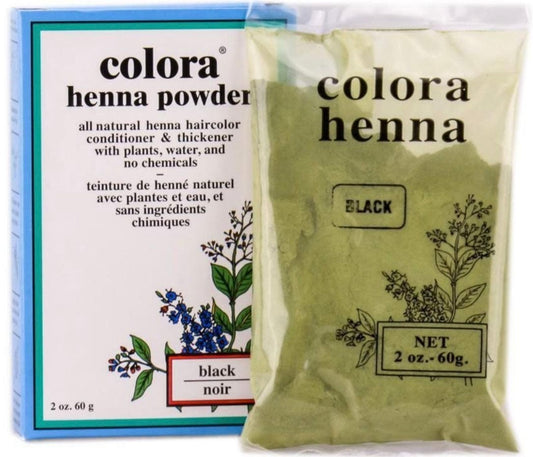 Henna Hair Dye Powder Black 2 oz Hair Color