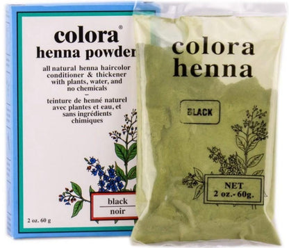 Henna Hair Dye Powder Black 2 oz Hair Color