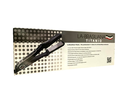Labrasiliana Titanio Flat Iron 1 1/4” Hair Straightener 450F Flat Iron