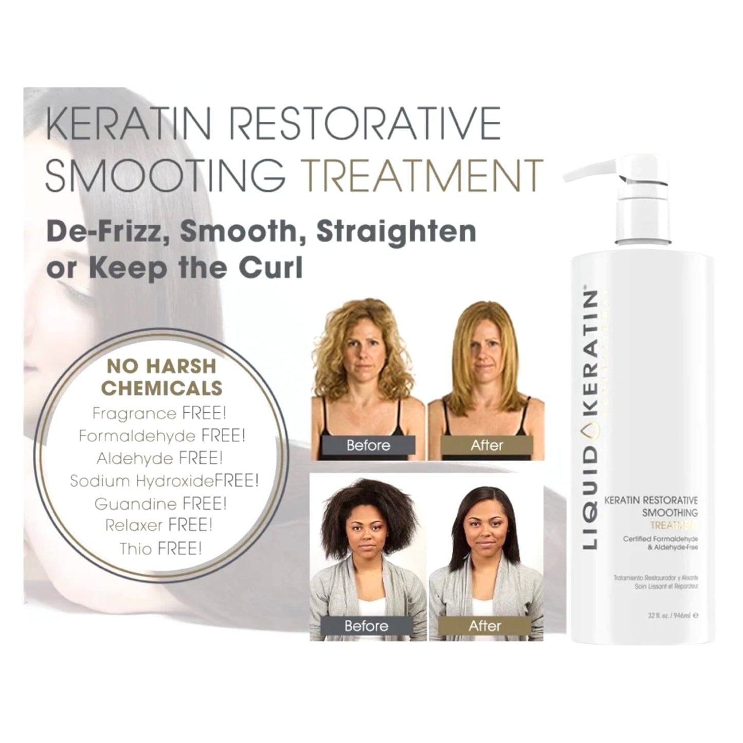 Liquid Keratin Pro 14pcs Intro Smoothing Treatment 10pcs/SM + 4pcs/LT