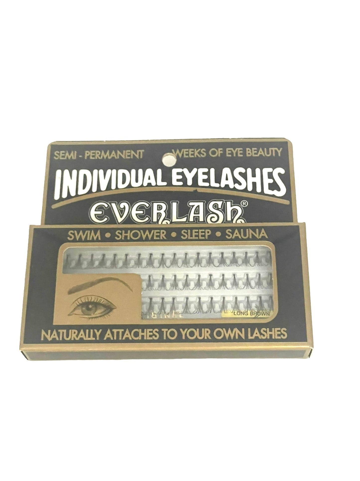 Eye Lashes Ever Lash Brown Individual Spread Semi Permanent False Eyelashes