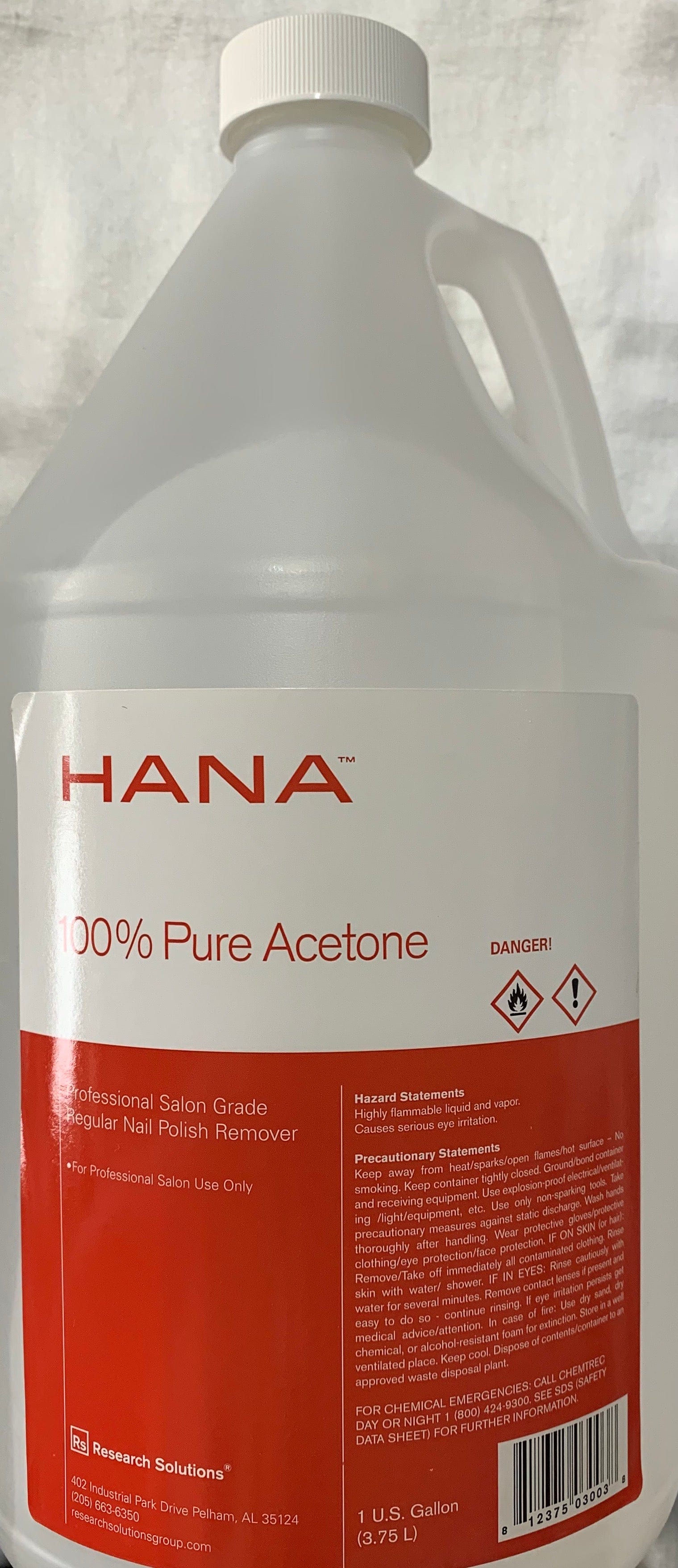 100% Acetone 1 Gallon - La Palm