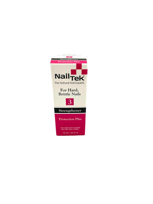 Nail Tek Protection Plus 3 Strengthener Hard, Brittle Nails 0.5 oz Nail Care