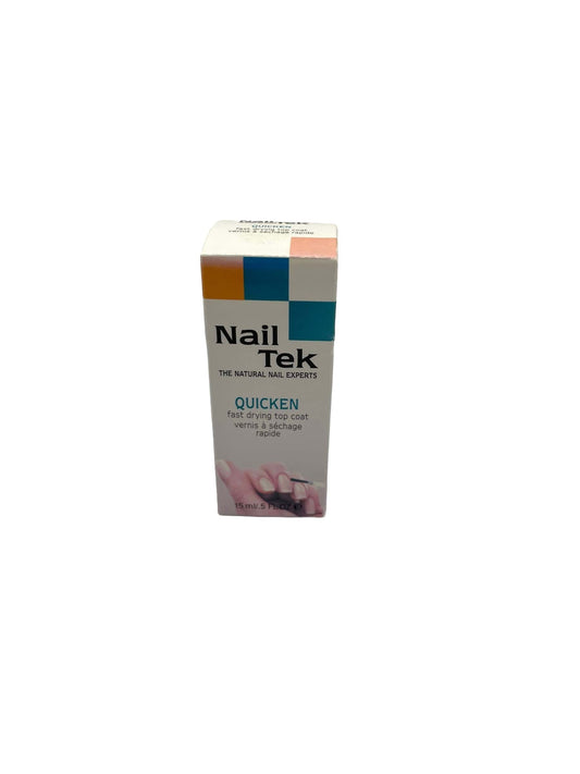 Nail Tek Quicken Top Coat Fast Drying 0.5 oz Nail Care