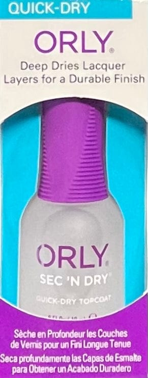 Orly Sec 'N Dry Top Coat Quick dry 0.6 oz. Nail Care