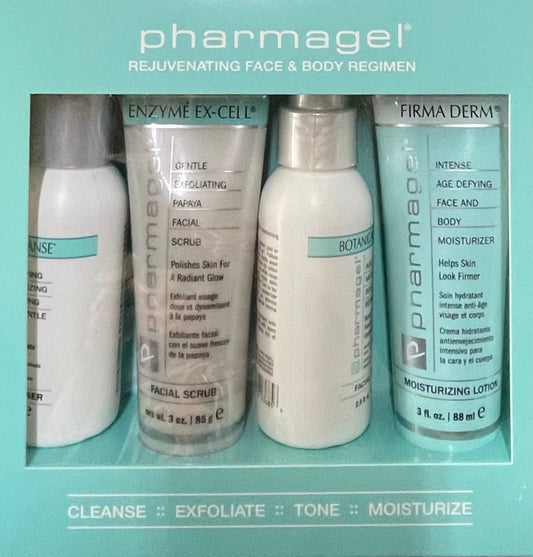 Pharmagel Rejuvenating Face & Body Regimen Starter Kit Skin Care