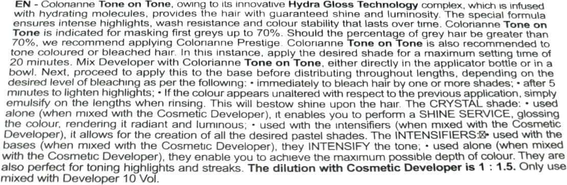 Prestige 20 Minutes Permanent Hair Color Tone On Tone No Ammonia 3.38 oz No Ammonia Color
