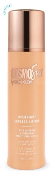 Tanning Over Night Cosmo Sun Sunless Lotion 6.76 oz Sunless Tanning