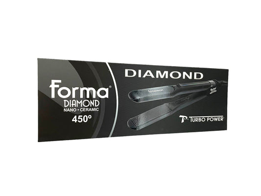 Turbo Power Forma Diamond Nano Ceramic 450F Flat Iron 1" Flat Iron