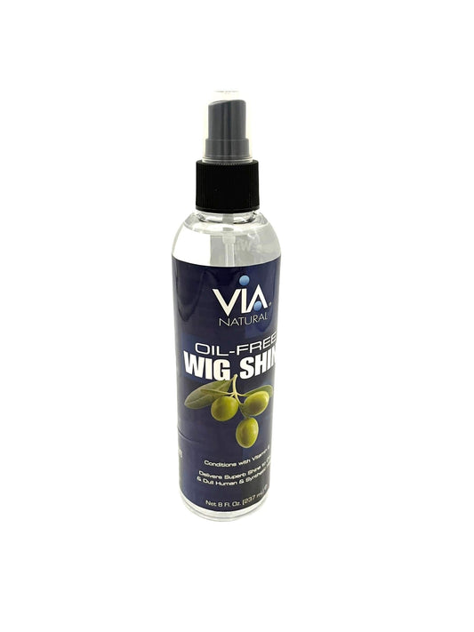 Via Natural Wig Shine Oil Free Spray 8oz Wig Hair Spray