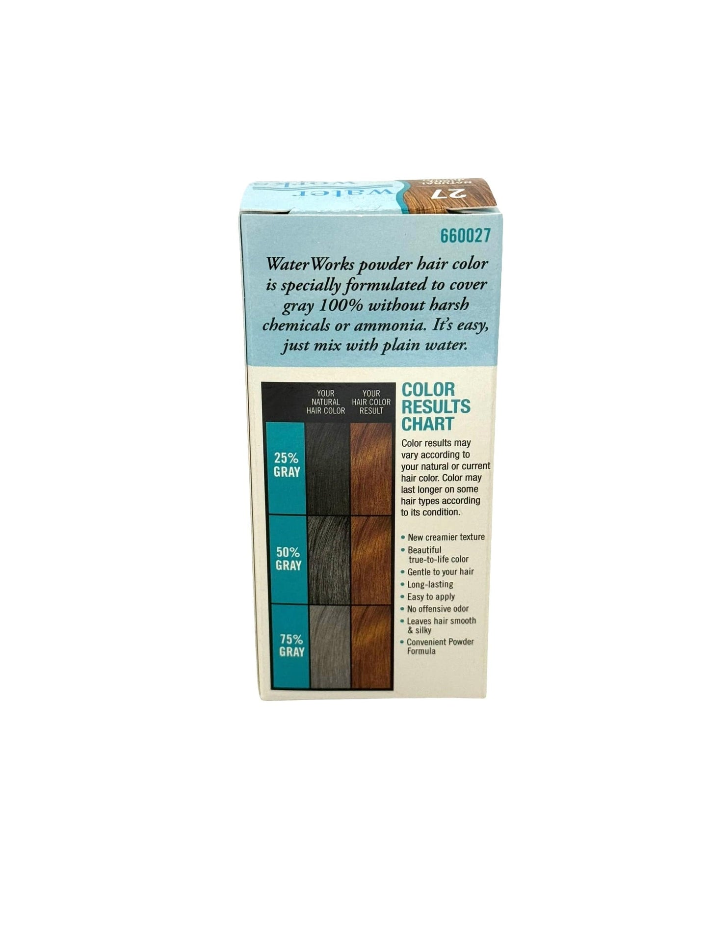 Water Works Permanent Powder Hair Color Light Natural Brown 0.21 oz Hair Color