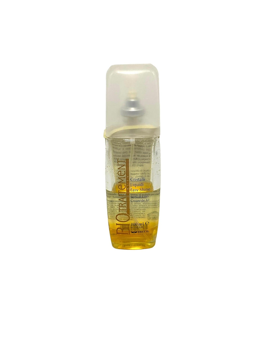 Brelil Bio Treatment Cristalli hair gloss liquid shine bottle, 100ml, on white background