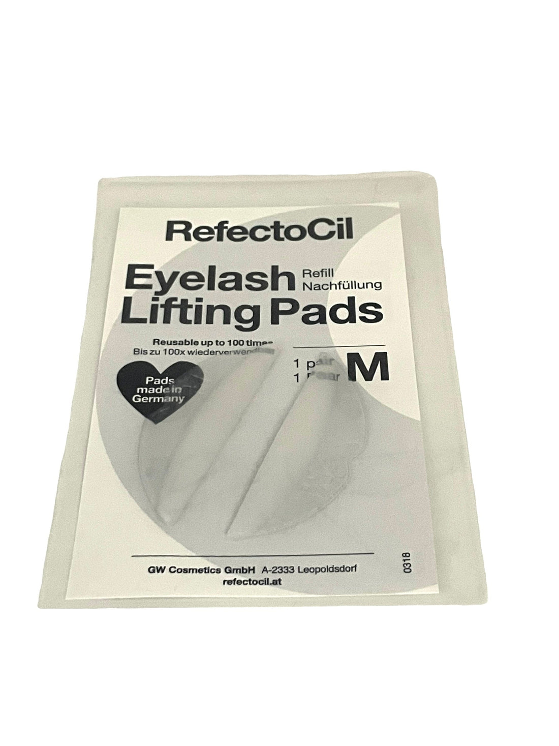 RefectoCil eyelash lifting refill pad, the reusable pad used during a professional lash lift service
