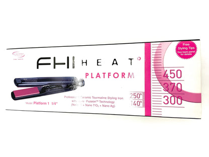 FHI Heat Plat Form Professional Ceramic Tourmaline Flat Iron 450F. Flat Iron