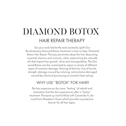 Diamond Botox Hair Therapy 1 Ampule 20ml Plus 1 Syringe Hair Therapy