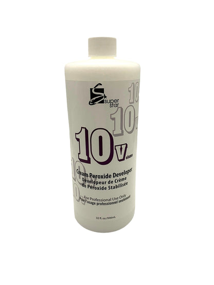 10 Volume Cream Peroxide Super Star Color Developer 32 oz Hair Color