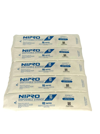 Syringe Nipro With Disposable Needle with Lock Tip Syringe