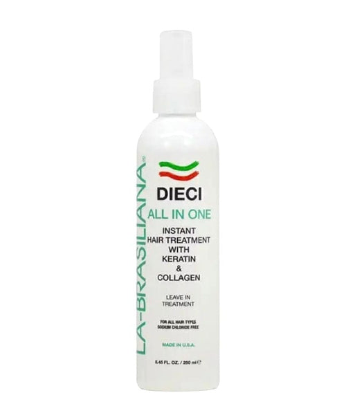 La Brasiliana Dieci All In One Leave In Cream Keratin Leave In Treatment