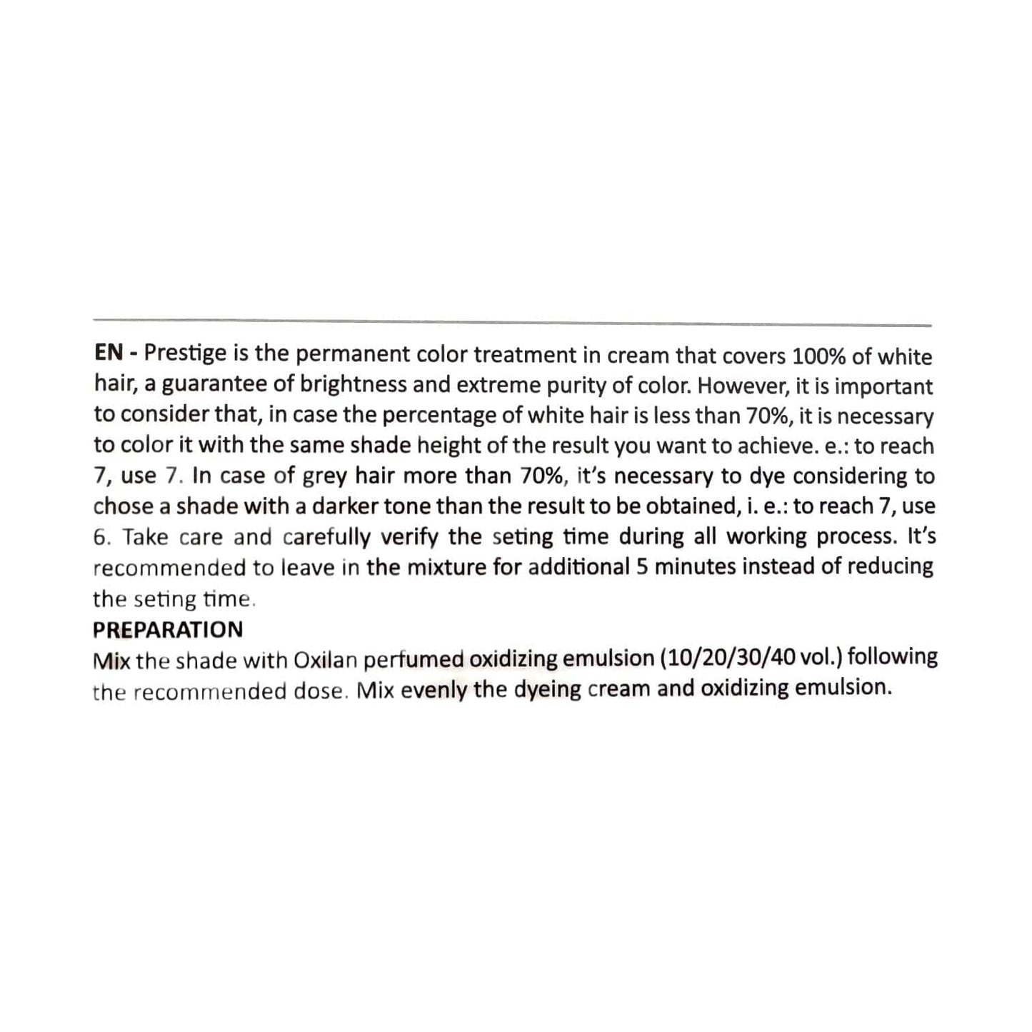 Color de cabello permanente Colorianne Prestige 100 Color de cabello 3.38 oz