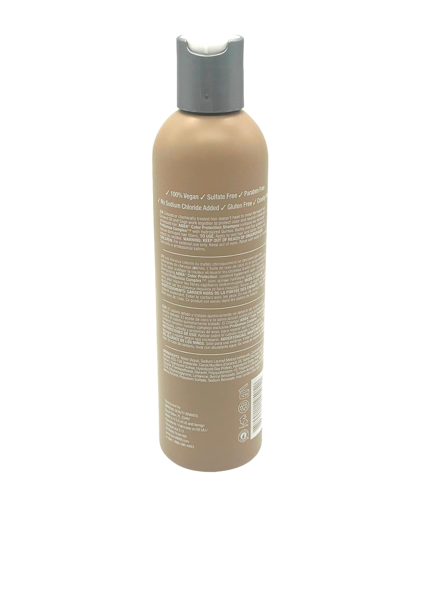 Abba Color Protection Shampoo 100% Vegan & Gluten Free 8oz Color Shampoo
