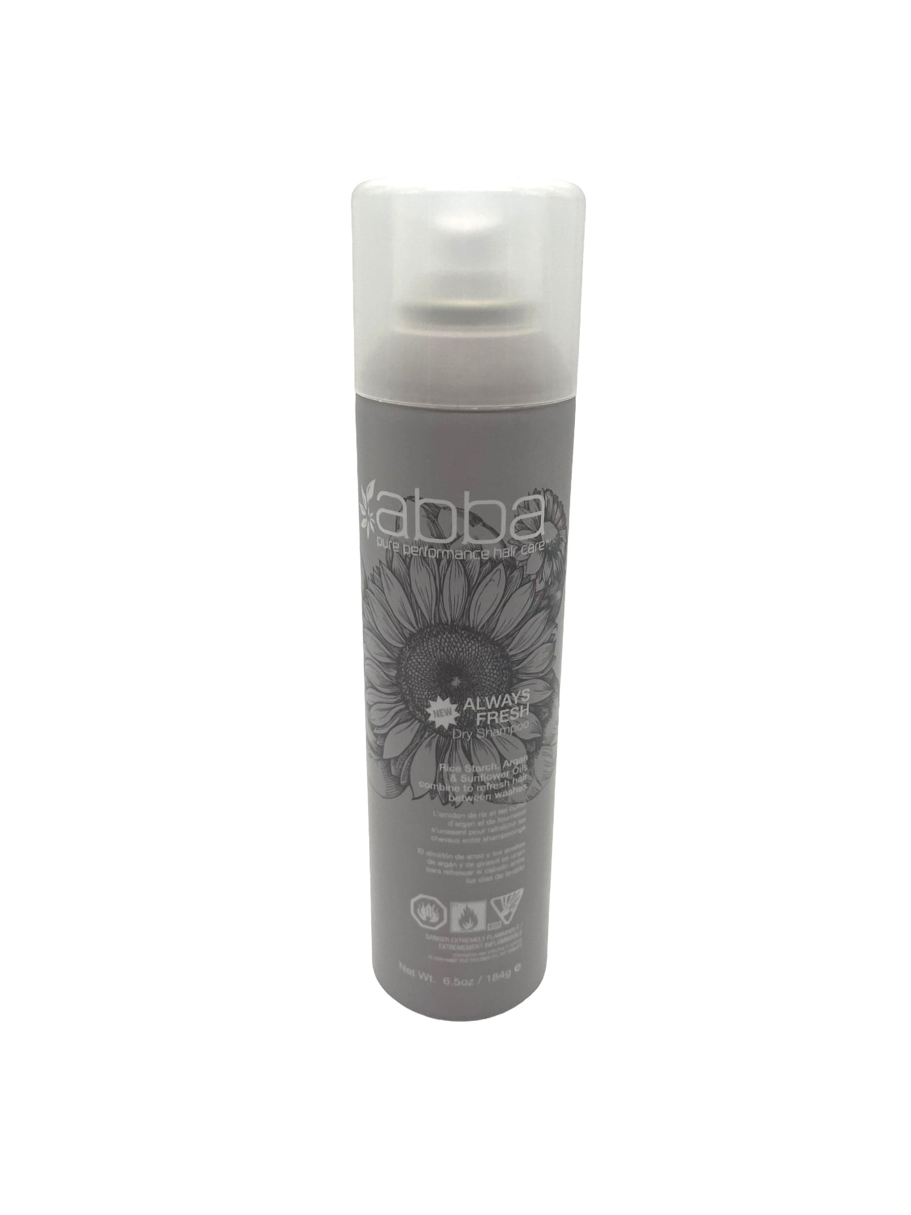Abba Dry Shampoo 100% Vegan & Gluten Free 6.5oz Dry Shampoo