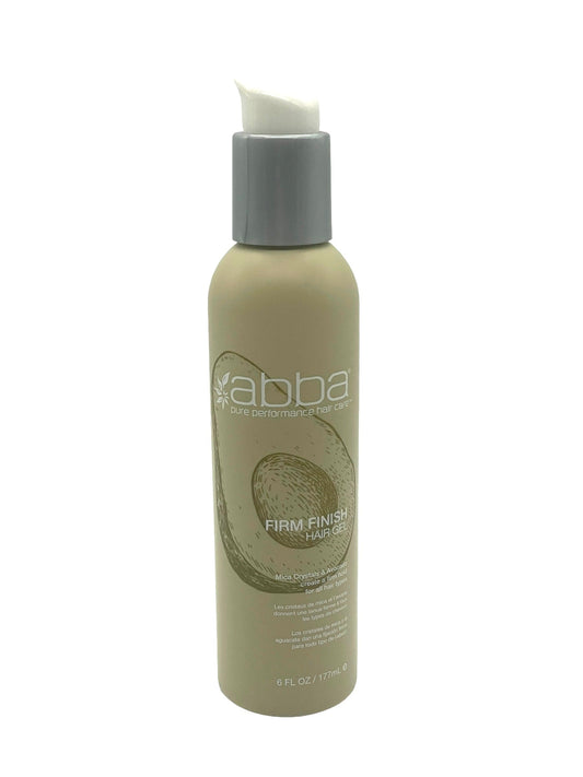 Abba Firm Finish Hair Gel 100% Vegan & Gluten Free 6oz Hair Gel