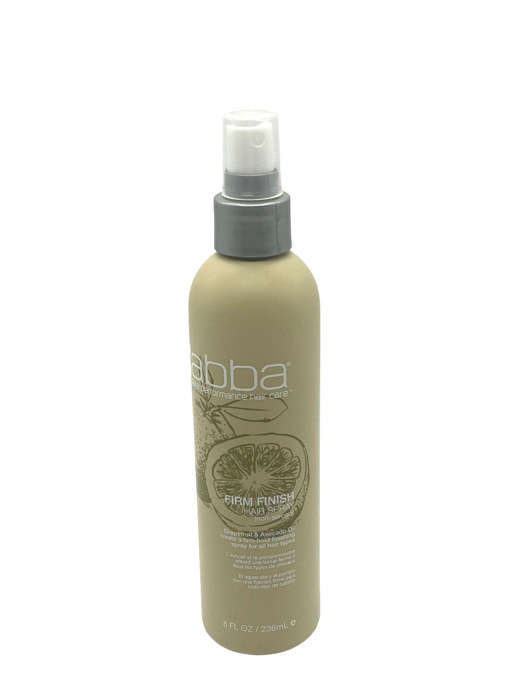 Abba Firm Finish Hair Spray 100% Vegan & Gluten Free 8oz Hair Spray