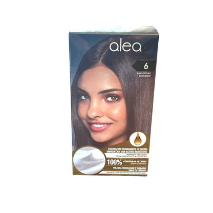 Alea Permanent Hair Color Dark Blonde Cover Gray 100% #6 Hair Color