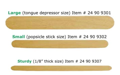 Applicator Wax Sticks Large Spa Necessities 100 pack - Reflection Beauty  Supply