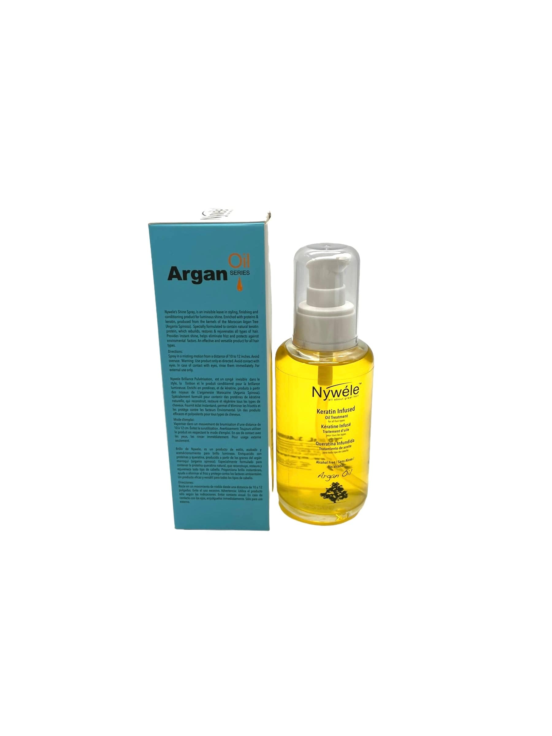 Argan Oil Keratin Infused Nywele Hair Oil Treatment 3.4 oz