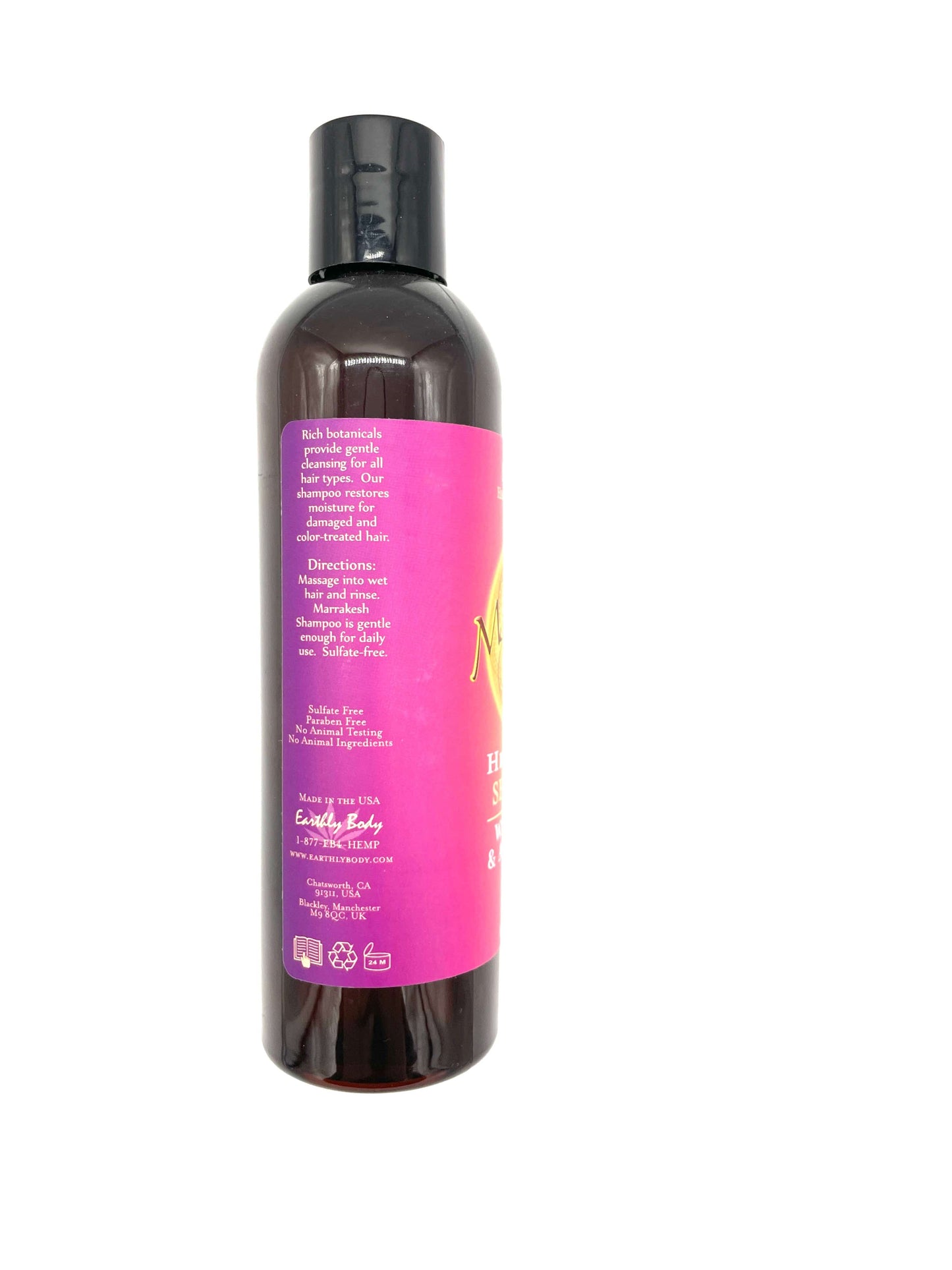 Argan Oil Shampoo Earthly Body Marrakesh High Tide with Hemp 8 oz Shampoo