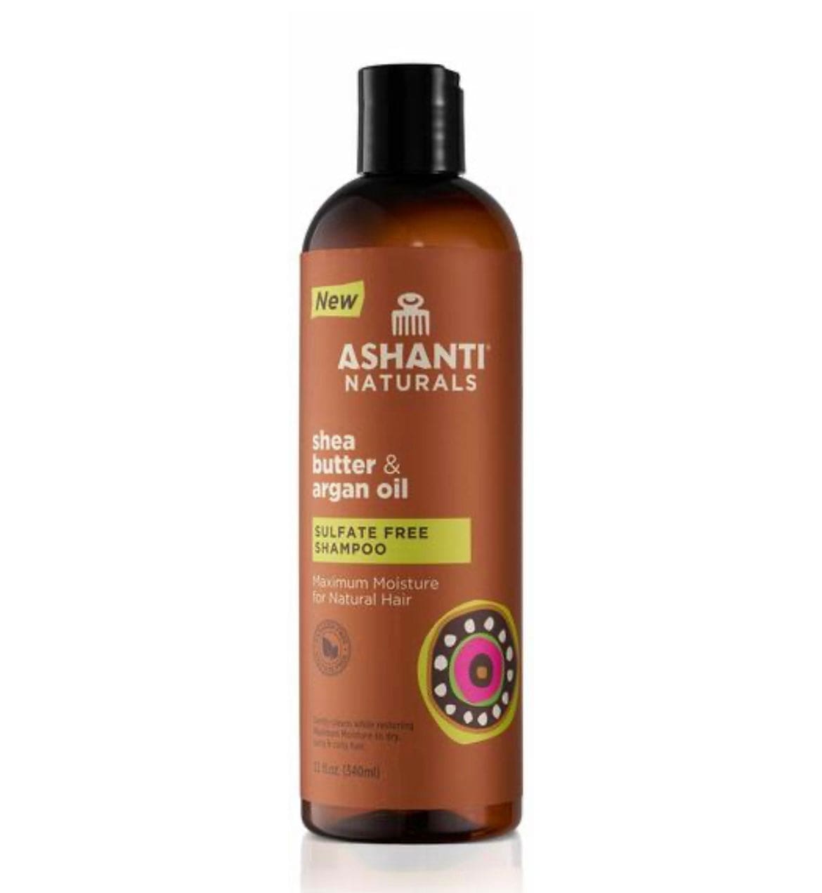 Ashanti Natural Sulfate Free Shampoo Shea Butter & Argan Oil 11 oz Organic Shampoo