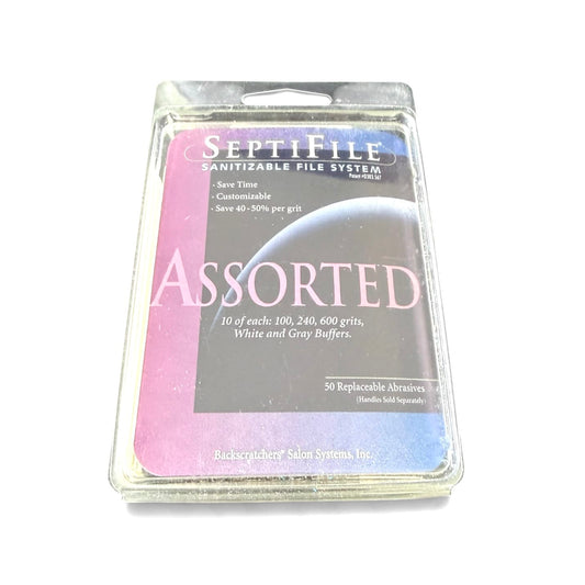 Disposable Nail File Septifile Sanitizable File System 50 Replaceble Abrasives Nail File