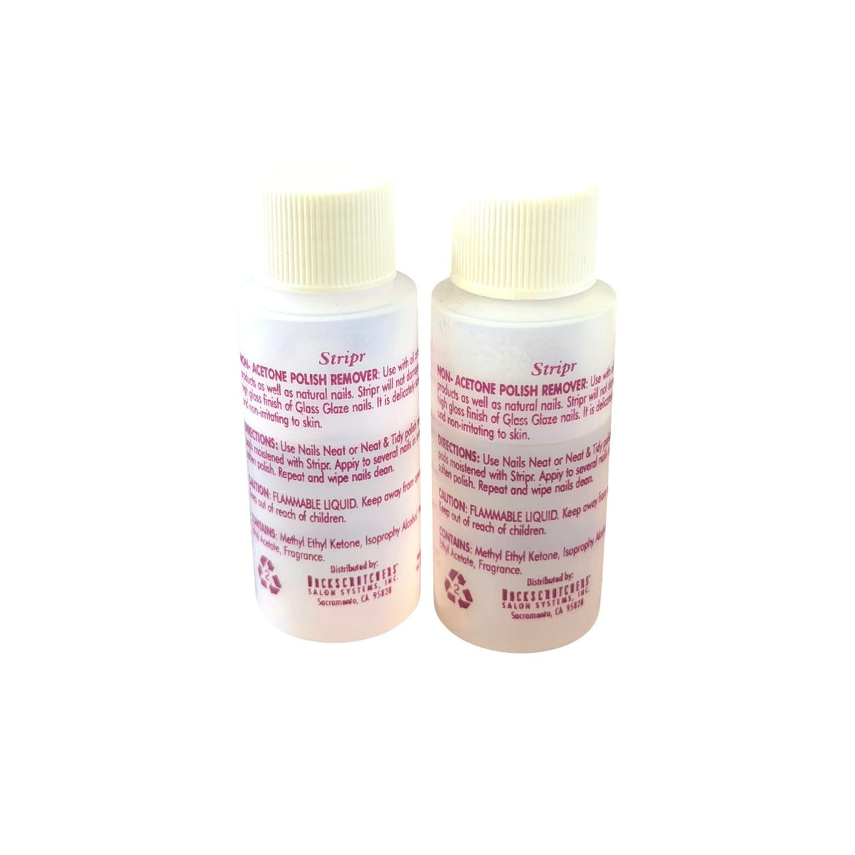 Striper Non Acetone Polish Remover 2pk 1oz Each Nail Polish Remover