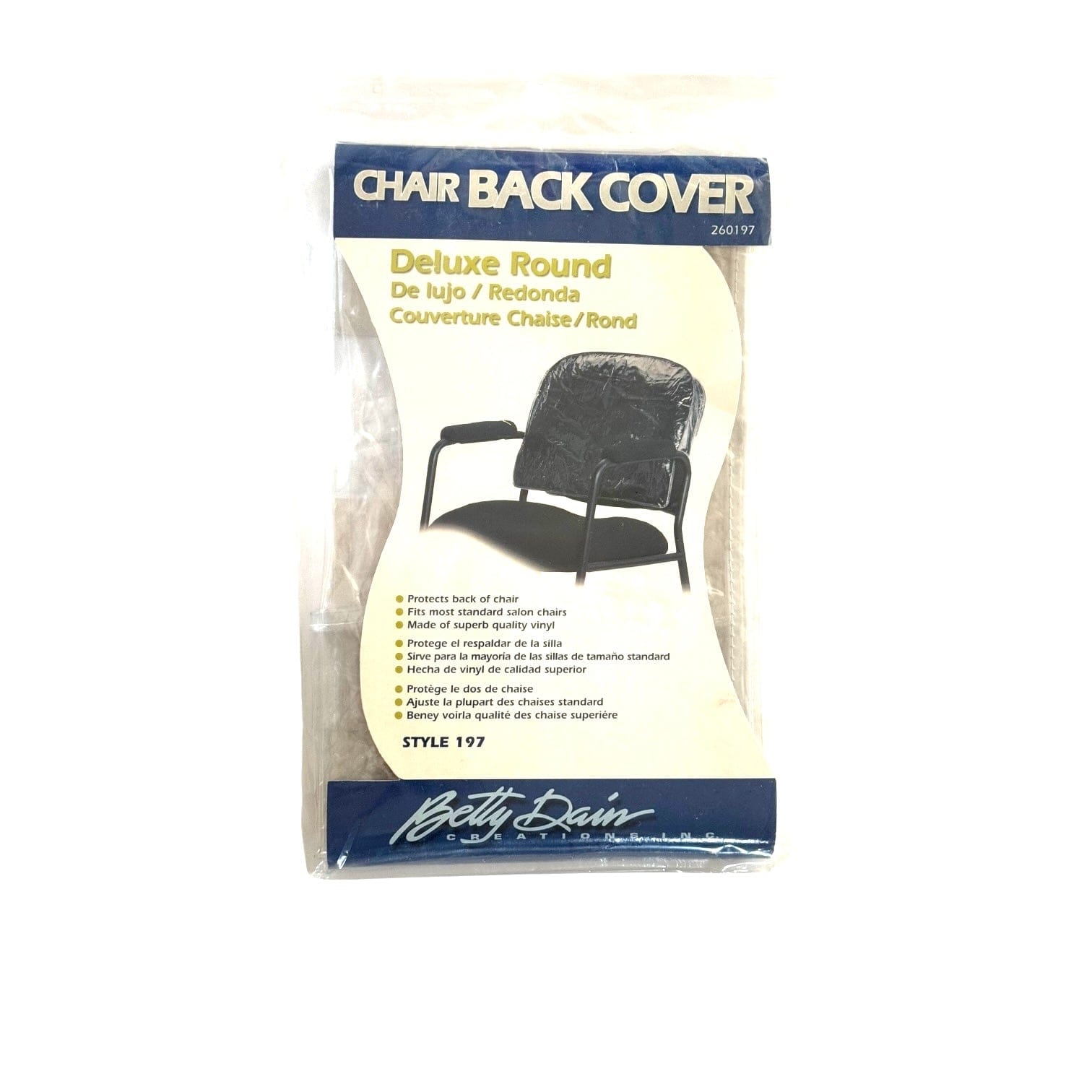 Betty Dain Salon Chair Back Cover Vinyl Chair Back Cover