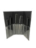 Carbon Comb Set T3 Micro Black Or Pink 6 pcs Hair Combs