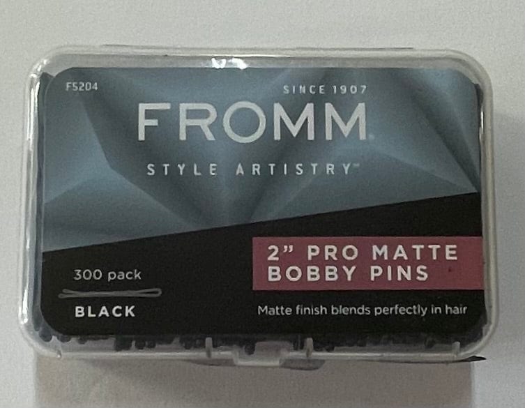 Bobby Pins Fromm Pro Matte Finish Variety Colors 2”, 2.5” Bobby Pins